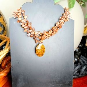 Fresh water pearl strand necklace